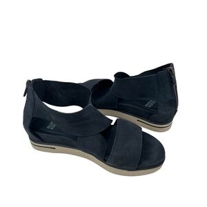 Eileen Fisher Sport Blue Open Toe Crisscross Strap Sandals Size 7 1/2 Women’s